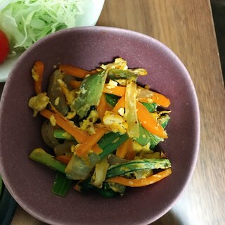 小松菜と卵の炒めもの